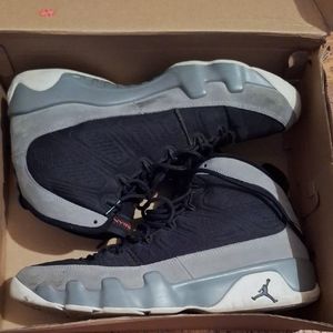 Air Jordan 9 Retro Sneakers in Black and Gray